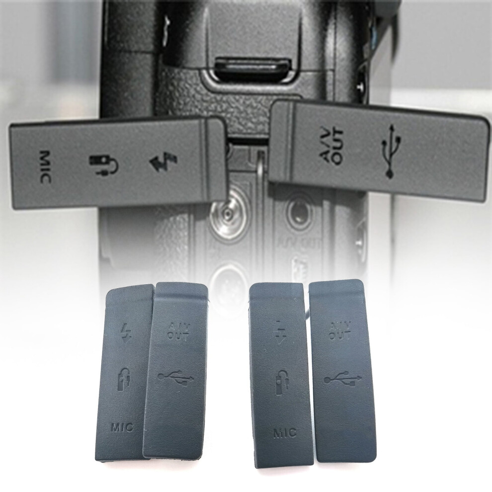 Usb Door Cover Dust-Proof Rubber Replacement For Canon 5D2 5D3 50D 550D 60D 650D Style B, Compatible With Dc In/Video Out 9395123156064