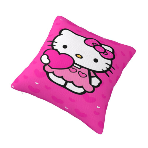 Μαξιλαροθήκη Hello Kitty με σχέδιο κινουμένων σχεδίων, Διακοσμητικά καλύμματα 2