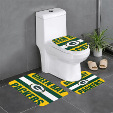 GBP_Packers Team 3-delige badkamertapijtset, antislip badkamertapijt 24x16 inch