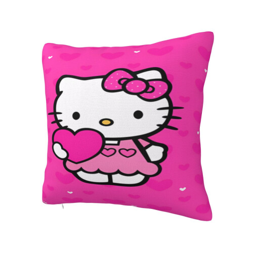 Μαξιλαροθήκη Hello Kitty με σχέδιο κινουμένων σχεδίων, Διακοσμητικά καλύμματα 1
