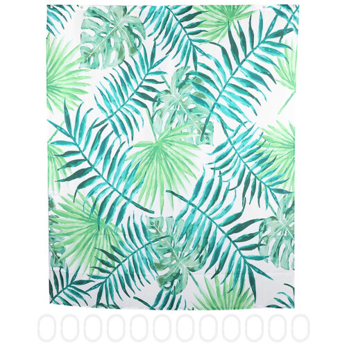 Κουρτίνα ντους ZPSHYD Green Leaf Scenery, αδιάβροχη κουρτίνα ντους με μοτίβο πράσινων