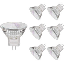 MR11 halogeenlampen, 20W 12V MR11GU4 halogeen spotlampen, warm wit, 6 stuks