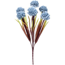 Boeket van 7 kunstmatige chrysanten, gemaakt van stof, geschikt als tafeldecoratie voor bruiloften en evenementen.