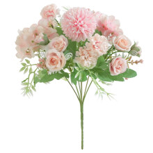 PAVEOS kunstbloemen in de uitverkoop. Prachtige kunstzijden nepbloemen voor bruiloften, Valentijnsdagboeketten en bruidsdecoraties. Roze-achtig