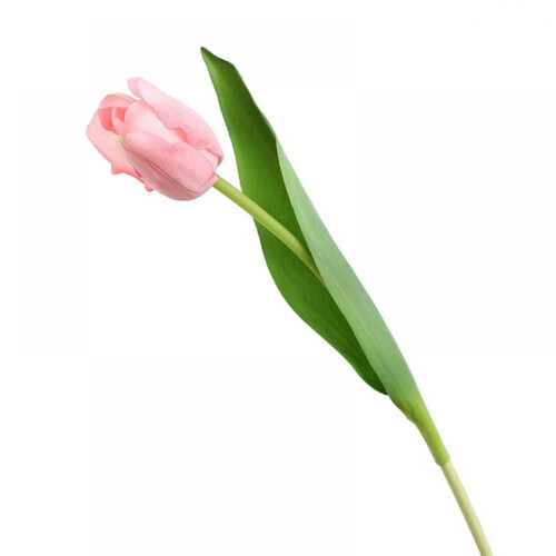 Kunstbloem nep tulp van 35 cm, 1 tak, roze