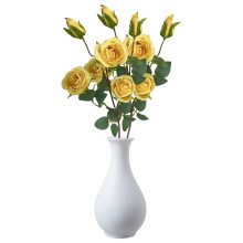 WinysinEgeïsche Zee5Hoofd Ronde Roos Bruidsboeket Kunstbloemen Woonkamer Decoratie Ornamenten Bloemen Roos