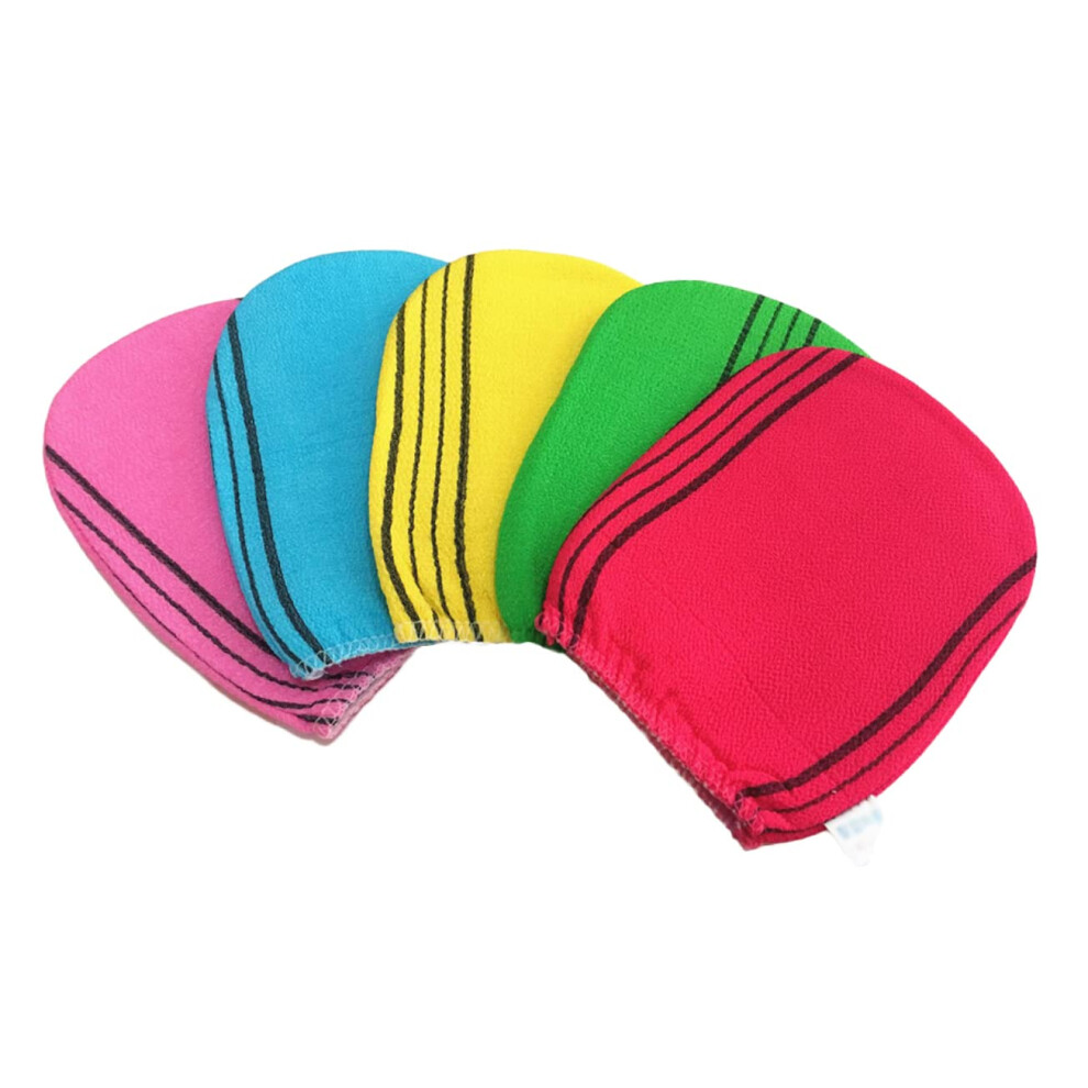 3pcs DoubleSided Exfoliating Shower Gloves Stretchy Bath Scrub Mitts for Spa and Daily Use