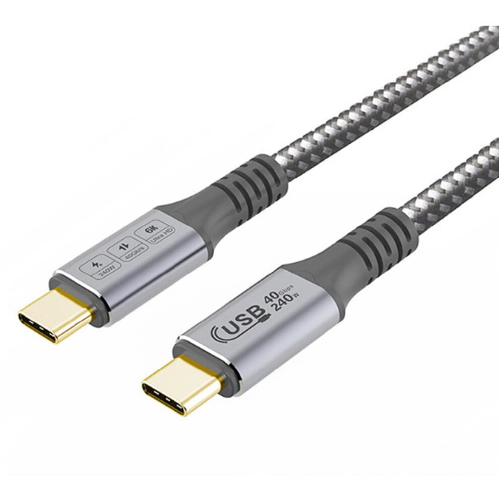 Usb4 Thunderbolt 4 Cable 40Gbps 8K Video And 240W Charging Full-Featured Usb C Cable Compatible With Thunderbolt 3 9464372857005