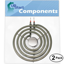2-Pack Frigidaire FED355ESB 6" 4-Turn Burner Element - Compatible with Frigidaire 316439801 for Range, Stove & Cooktop