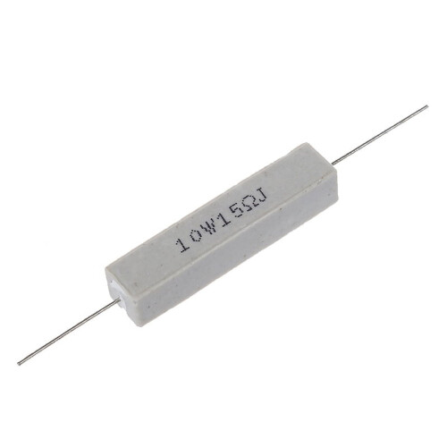 5 τεμάχια 10W Watt 15ohm 5% συρματόσχοινο κεραμικό τσιμεντένιο αντιστάτη