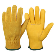 AURORA TRADE Strapazierfähige Gartenhandschuhe aus weichem Kunstleder, abriebfest, stichfest, für den Außenbereich