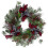 Künstlicher Weihnachtskranz mit Karomuster und Beeren – 61 cm – unbeleuchtet 1