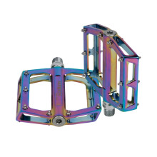 Mizh1 Paar modieuze mountainbikepedalen van aluminiumlegering met antislip spikes, fietsaccessoire (kleurrijk)