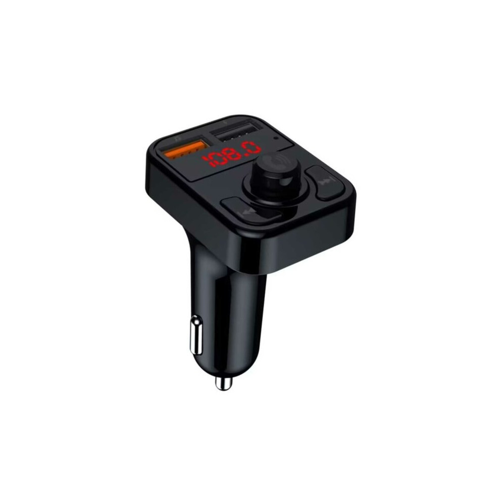 Wireless Fm Transmitter Bluetooth Car Charger Black 9464372859115