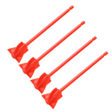 4Pcs Resin Mixer Paddles 5-Blade ABS Drill Attachment, Red