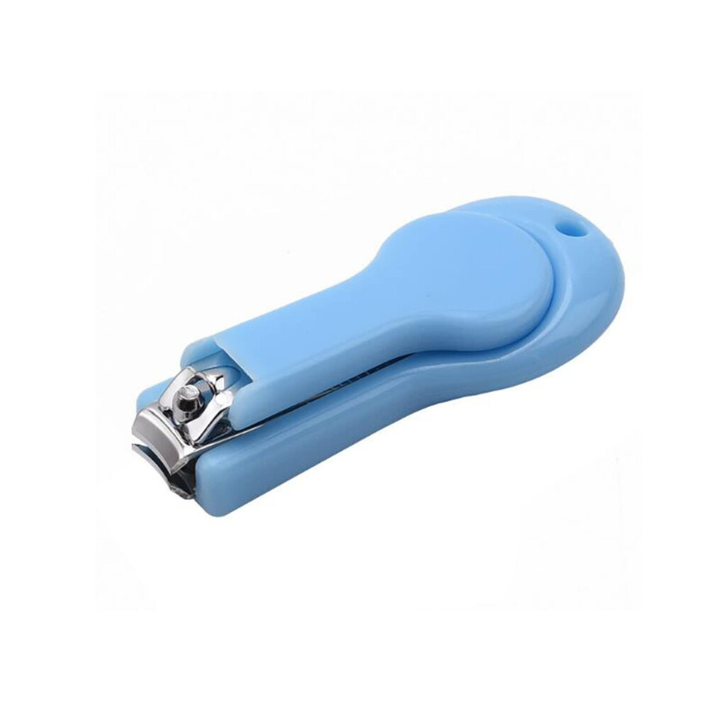 Blue Nail Clipper With Builtin Nail Lifter For Ingrown Toenails, Ergonomic Precision Trimmer