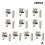 Gvyyzp10sets5# Πώμα φερμουάρ επισκευής κράματος, ανοιχτό άκρο, πώμα φερμουάρ, μεταλλικό 8