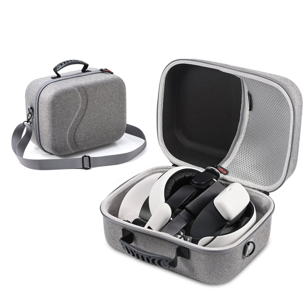 Jixopn Hard Carrying Case Shockproof Handbag For Meta Quest 3 Vr Headset (Grey) Grey 9464372907083