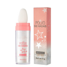 Body Glitter Highlighter Powder Stick, Dual Texture Shimmer for Face Body Hair Eyes, White