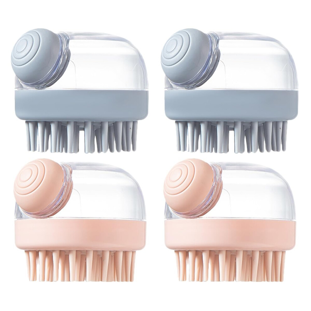 Scalp Massager Shampoo Brush Set with Soft Bristles for Gentle Scalp Exfoliation and Shower Use