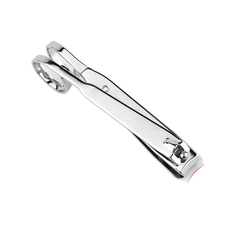 Nail Clippers Carbon Steel Ergonomic Scissor Handle NonSlip Rings Curved Blade Travel Size