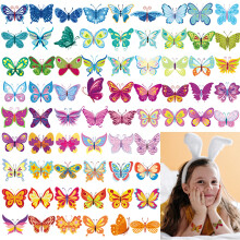 Butterfly Temporary Tattoos Waterproof Colorful Designs for Kids and Adults, 10 Sheet Pack