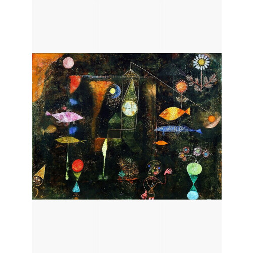 Fiskmagi, Paul Klee Modern konstdekor Utan ram