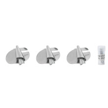 3 stuks rolzoomvoetjes voor naaimachines, 3/4/5 mm brede rolzoomvoetjes, naaimachinevoetjes met 10 naalden