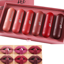 Matte Lipstick Set 6 Colors Velvet Waterproof Long Lasting Hydrating Makeup for Women