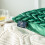 Phantoscope 18" x 18" Modern Dark Green Chevron Polyester Throw Pillow , ( 2 Count) 3