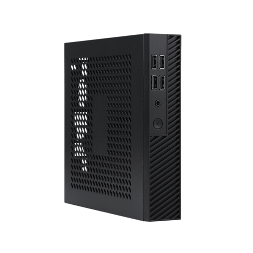 DX01 Thin Mini ITX Desktop Computer Chassis Thin Half Height Computer Chassis Portable Desktop Computer Case 1