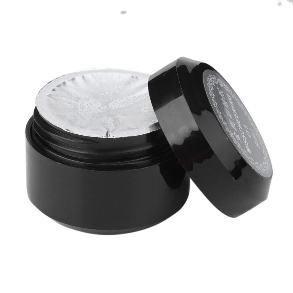 Silver Metallic Nail Gel Polish 8ml with Thicker Resin Formula for UV Nail Art Design
