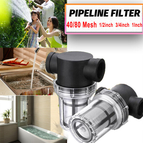 GDHOME 40 80Mesh Inline Mesh Strainer Water Pump Filter Screen Garden Irrigation 2