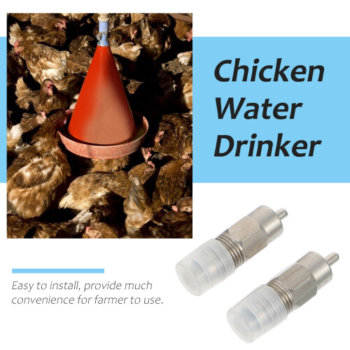 2 Pcs Bird Water Feeder Chicken Drinker Drinking Fountain 1