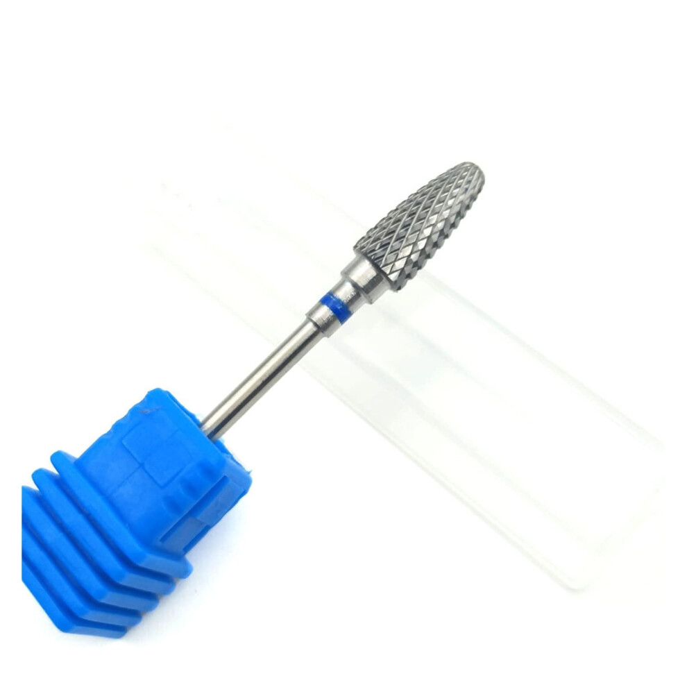 Blue Tungsten Carbide Nail Drill Bit 3/32 Inch M For Acrylic Nails, Precision Shaping And Smooth Finish
