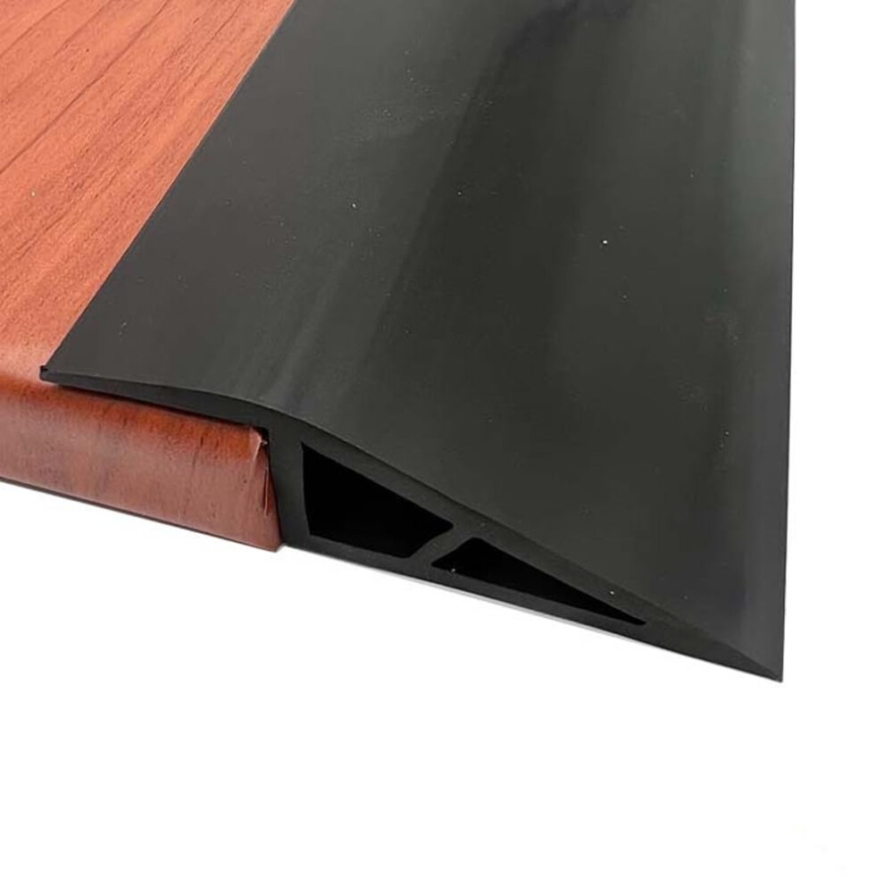 Indoor Pvc Threshold Transition Strip, Cuttable Self Adhesive Ramp For Floor To Tile, 39In, H20mm 9450606462930