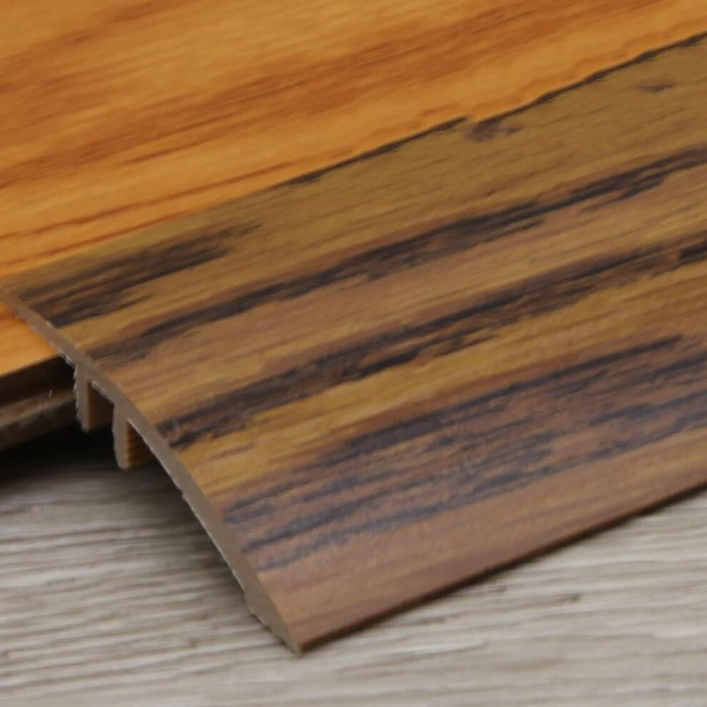 Pvc Door Threshold Strip Floor Transition Ramp Reducer With Wood Grain Laminate Trim 90Cm 9044945901979
