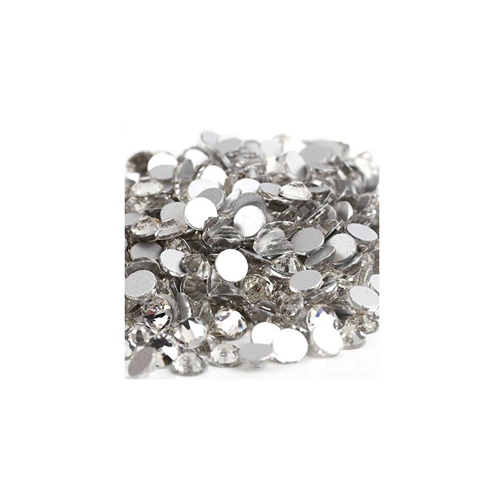 Light Glass Rhinestones Crystal Clear Ss5 1440Pcs Reflection Sparkle For Fabric And Nail Art