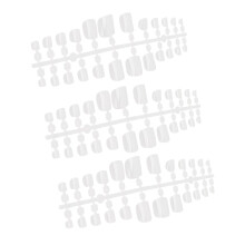 240 Stück Vollabdeckung-Kunstnägel Glänzend Transparent DIY Fake Nägel für Fotos