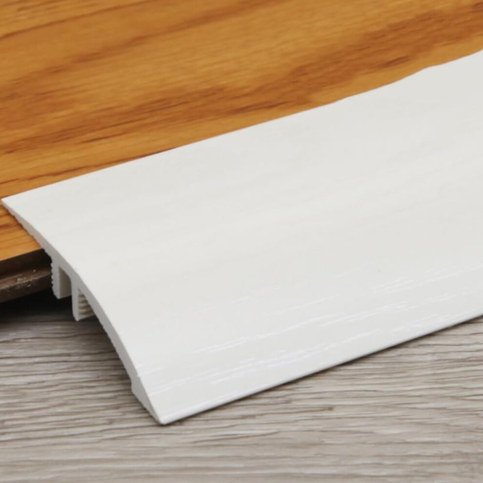 Pvc Door Threshold Strips Wood Grain Floor Transition Ramp Reducer Trim, 90Cm, Set Of 5 9450606463807