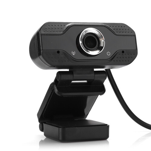 Webcam met microfoon, Full HD USB-webcamera, ingebouwde microfoon, videobellen, plug-and-play, ruisonderdrukkende microfoon, autofocus, webcam met 1