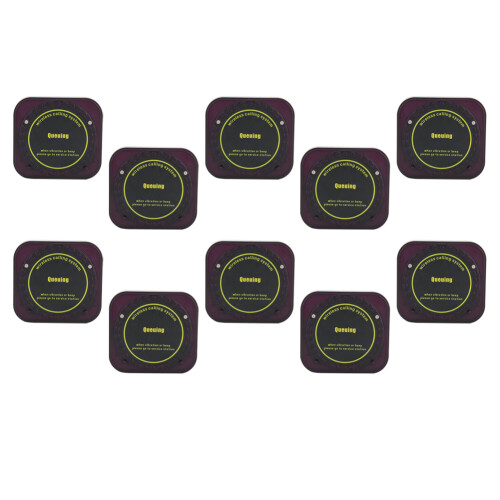 Adjustable Prompt Modes LED Flashing Notification Rechargeable Battery Guest Paging System Wireless Calling System Queue Call Pager Long Distance