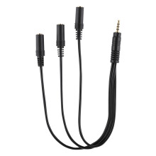 Cablu de distribuție audio, porturi TRS mascul la 3 femele de 3,5 mm, acceptă apeluri cu căști și ascultare partajată, design de 1 intrare la 3