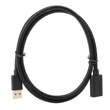 Cablu prelungitor USB 3.0 cu mufă placată cu aur, ecranare din plasă de cupru împletită pentru pierderi reduse de semnal, rată de transfer