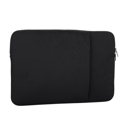 Capa protetora acolchoada para laptop com zíper, modelo universal, feita de material resistente à água, design moderno e leve.