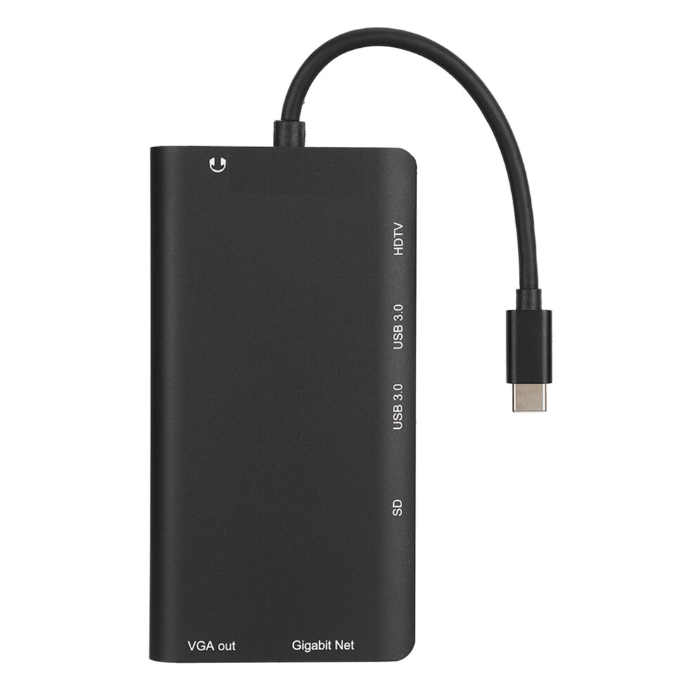 Multiport Docking Station With Usb C Ultra Hd Hdmi Vga Gigabit Network Access Fast Charging Multi Function Dock For Laptop Type C Port Display Output 9423501955012