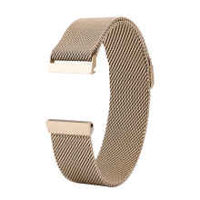 Horlogebandje voor Fitbit Versa en Sense-serie, ademend roestvrijstalen lusgaas, magnetische verstelbare polsband, nauwkeurige metalen connector met 3