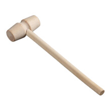 Seafood Crackers Wooden Crab Mallets Durable Wood Lacquer Free Smooth Finish Set Includes Mini Hammer for Cracking Shellfish Dessert Making Tool