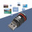 Χαριτωμένη μονάδα flash USB με μίνι κάμερα σε σχήμα κάμερας, αδιάβροχη σχεδίαση, 6