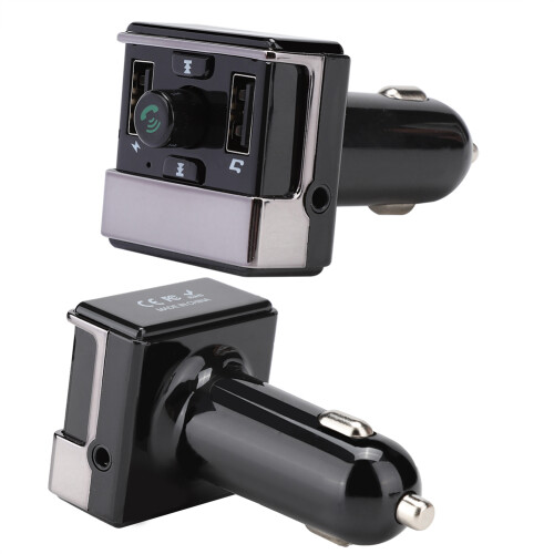 Πομπός FM Bluetooth Handsfree για αυτοκίνητο, προσαρμογέας ροής μουσικής με διπλό φορτιστή 1